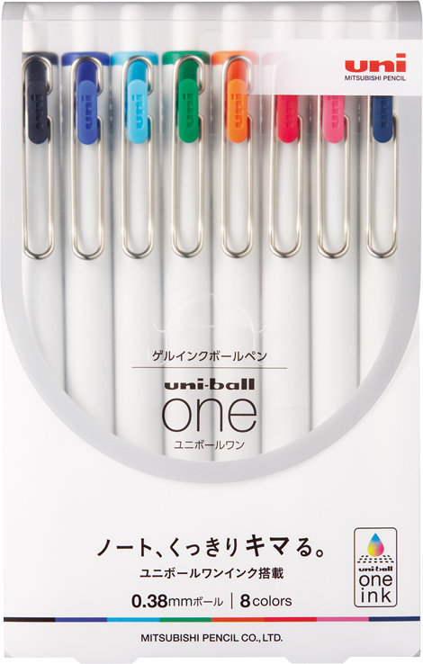 ユニボールワン8本セット